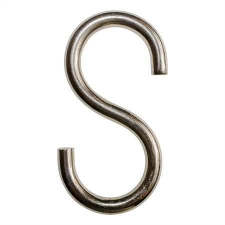 RCH Hardware SH-B13-L Brass S-Hook 2/4 Gauge Various Finishes (5 Pack)