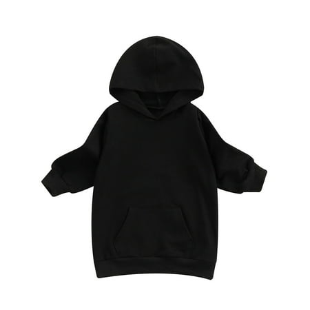 Frobukio Autumn Causal Kids Girls Hoodies Dress Outwears Solid Color Long Sleeve Pullover Hooded Pocket Tops Black 9-12 Months
Frobukio Autumn Causal Kids Girls Hoodies Dress Outwears Solid Color Long Sleeve Pullover Hooded Pocket Tops Black 9-12 Months