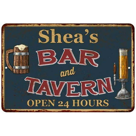 Shea's Green Bar & Tavern Personalized Rustic Sign Decor 8x12 208120047149