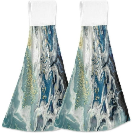 SKYSONIC 2 Pack Marble Vortex Hand Towels Soft and Absorbent Kitchen Towels with Hanging Loop Microfiber Tie Towel for Bathroom Laundry Room Farmhouse 14 x18.2
SKYSONIC 2 Pack Marble Vortex Hand Towels Soft and Absorbent Kitchen Towels with Hanging Loop Microfiber Tie Towel for Bathroom Laundry Room Farmhouse 14 x18.2