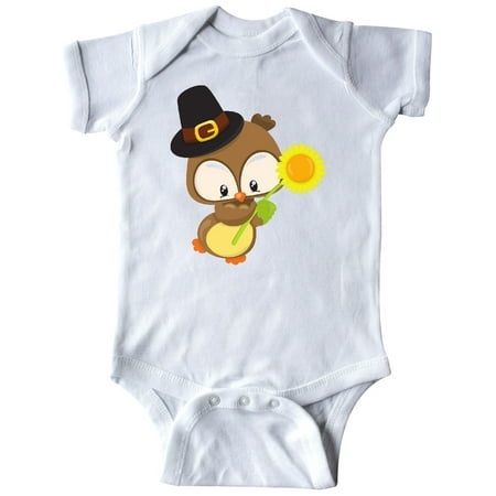 Inktastic Thanksgiving Owl Brown Owl With Pilgrim Hat Gift Baby Boy or Baby Girl Bodysuit
Inktastic Thanksgiving Owl Brown Owl With Pilgrim Hat Gift Baby Boy or Baby Girl Bodysuit