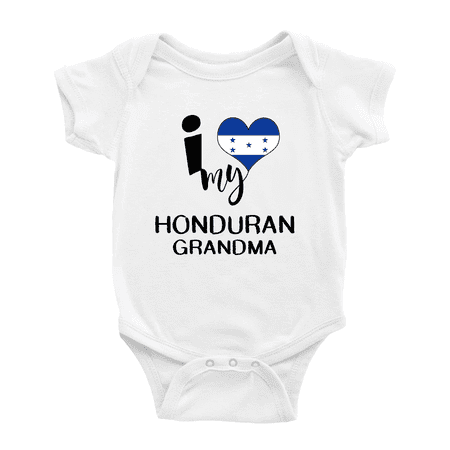 I Heart My Honduran Grandma Honduras Love Flag Baby One-Pieces Baby Bodysuit (White 6-12 Months)
I Heart My Honduran Grandma Honduras Love Flag Baby One-Pieces Baby Bodysuit (White 6-12 Months)