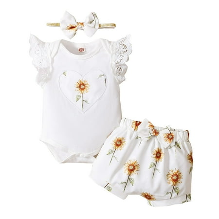 Follure Summer Short Sleeve Style Girls Spring And Autumn Sunflower Embroidered Love Top Shorts Three Piece Set Fall Must Haves 2t Girls Clothes
Follure Summer Short Sleeve Style Girls Spring And Autumn Sunflower Embroidered Love Top Shorts Three Piece Set Fall Must Haves 2t Girls Clothes