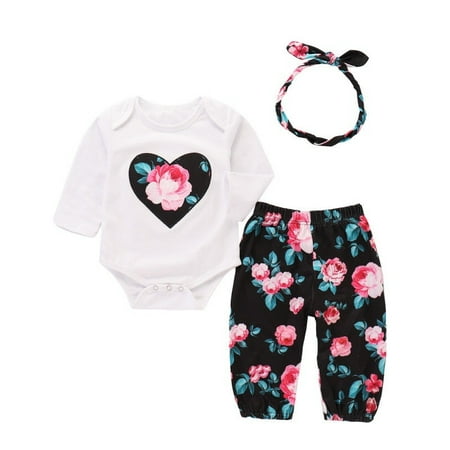 Cute Newborn Baby Girls Cotton Long Sleeve Top Romper Flowers Pants Headband Outfits Clothes
Cute Newborn Baby Girls Cotton Long Sleeve Top Romper Flowers Pants Headband Outfits Clothes
