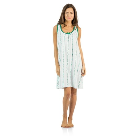 Casual Nights Women s Poly Cotton Sleeveless Nightgown Chemise