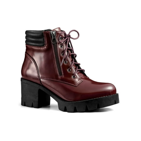 Allegra K Women s Rounded Toe Side Zip Combat Block Heel Ankle Boots
Allegra K Women s Rounded Toe Side Zip Combat Block Heel Ankle Boots