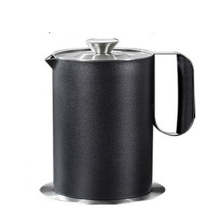 Grease Container Stainless Steel Cooking Oil Container Grease Container with Mesh Strainer Screen For Household 1500ml Matte Black
Grease Container Stainless Steel Cooking Oil Container Grease Container with Mesh Strainer Screen For Household 1500ml Matte Black