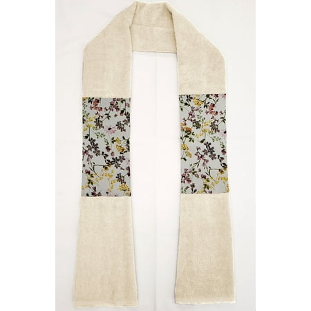 Spring Flowers Kitchen Towel Boa / Scarf (Off White)
