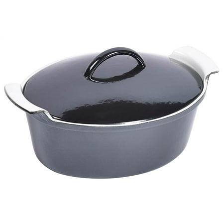 4-Quart Oval Dutch Oven in Black