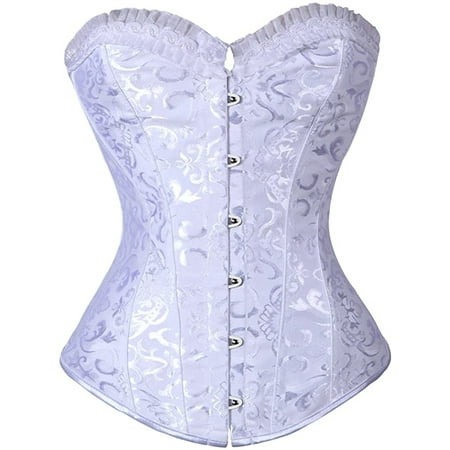 VASLANDA Women’s Vintage Overbust Corset Classic Bustier Steel Bones Lace Up Sexy Top with G-String Bridal Lingerie
VASLANDA Women’s Vintage Overbust Corset Classic Bustier Steel Bones Lace Up Sexy Top with G-String Bridal Lingerie