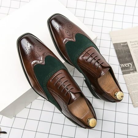 Men‘s Color Block Wing-tip Brogue Oxford Shoes Dress Shoes For Business Wedding Party Christmas Gift
Men‘s Color Block Wing-tip Brogue Oxford Shoes Dress Shoes For Business Wedding Party Christmas Gift