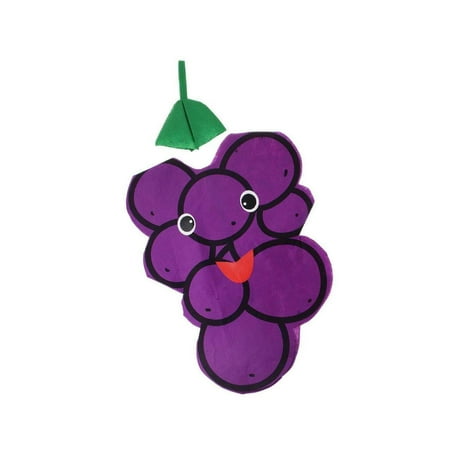 Worallymy Kids Costume Non-woven Fabric Fruit Outfit Party Fancy Dress Grape