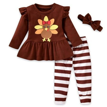 simu Valentines Day Girls Outfits Baby Girls Autumn Winter Thanksgiving Turkey Print Cotton Long Sleeve Pants Tops Striped Pants Headbands Clothes Set for Birthday Wedding
simu Valentines Day Girls Outfits Baby Girls Autumn Winter Thanksgiving Turkey Print Cotton Long Sleeve Pants Tops Striped Pants Headbands Clothes Set for Birthday Wedding