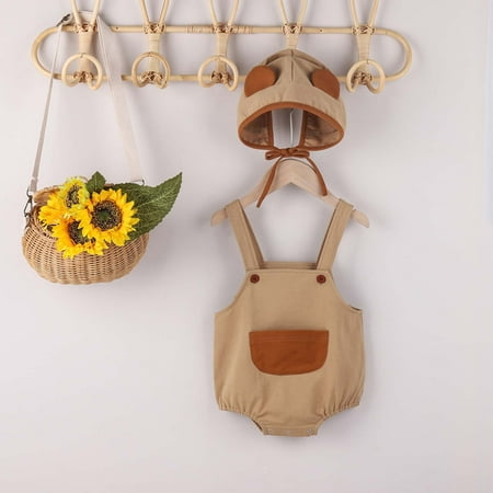 Leutsin Toddler Kid Baby Boys Girls Summer Sling Bodysuit Pocket Suspenders+ Hat
Leutsin Toddler Kid Baby Boys Girls Summer Sling Bodysuit Pocket Suspenders+ Hat