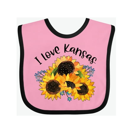 Inktastic I Love Kansas with Sunflowers Gift Baby Boy or Baby Girl Bib
Inktastic I Love Kansas with Sunflowers Gift Baby Boy or Baby Girl Bib