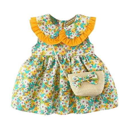 ZHAGHMIN Ruffle Dress for Girls Toddler Girls Dress Sleeveless Floral Skirt Bow Cute Sweet Suspender Dress Princess Dress With Bag Girls Pumpkin Dress 2T Cardigan Girls Plus Size First Dress Toddler
ZHAGHMIN Ruffle Dress for Girls Toddler Girls Dress Sleeveless Floral Skirt Bow Cute Sweet Suspender Dress Princess Dress With Bag Girls Pumpkin Dress 2T Cardigan Girls Plus Size First Dress Toddler