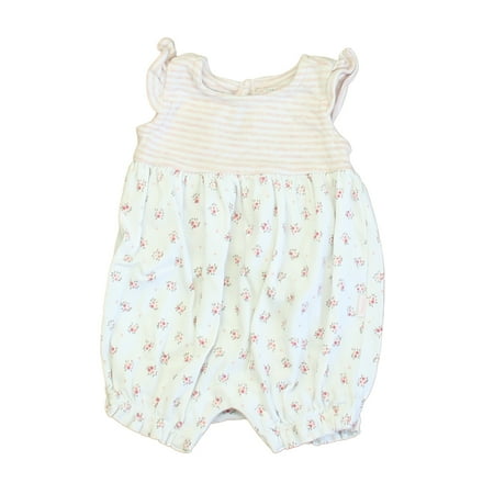 Pre-owned Gap Girls Pink | White Romper size: 0-3 Months