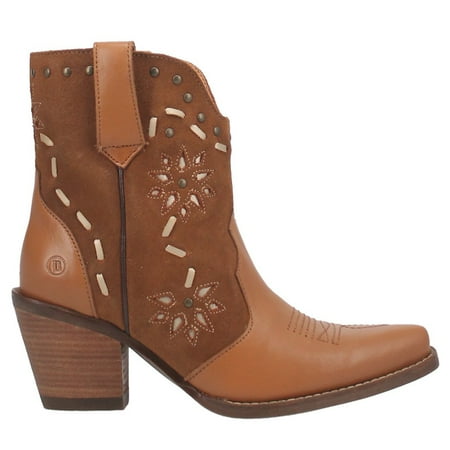 Dingo Womens Old Town Snip Toe Casual Boots Ankle High Heel 3 & Up