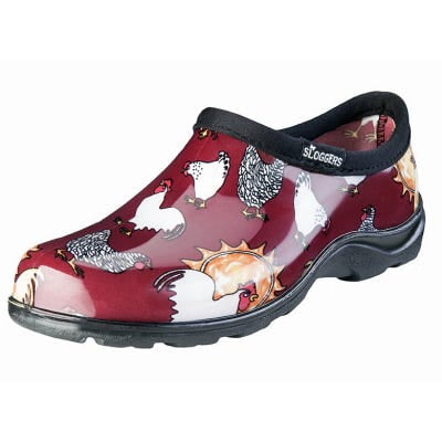 Sloggers Women s Waterproof Garden Shoe Chicken Barn Red Size 8 1 Pack