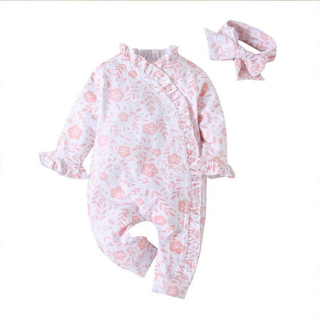 Mikilon Toddler Baby Boys Girls Full-print Long-sleeved One-piece Romper+Headwear Pajama Onesie for Baby Girls 0-3 Months Pink on Clearance
Mikilon Toddler Baby Boys Girls Full-print Long-sleeved One-piece Romper+Headwear Pajama Onesie for Baby Girls 0-3 Months Pink on Clearance