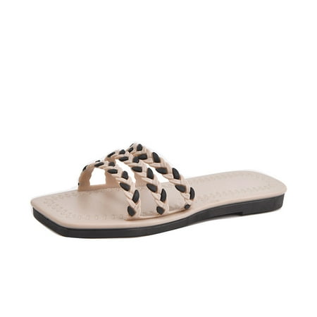 Slippers Women Summer Summer Stylish Personality Solid Color Concise Casual Flat Shoes Beach Summer Slippers
Slippers Women Summer Summer Stylish Personality Solid Color Concise Casual Flat Shoes Beach Summer Slippers