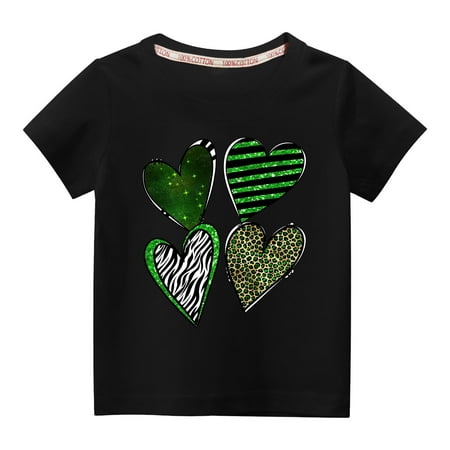 Lilgiuy Toddler St Patricks Day Shirts Boys Girls Cute Love Heart Graphic T-Shirt Casual Short Sleeve Tee Tops Gift for Children (Black)
Lilgiuy Toddler St Patricks Day Shirts Boys Girls Cute Love Heart Graphic T-Shirt Casual Short Sleeve Tee Tops Gift for Children (Black)