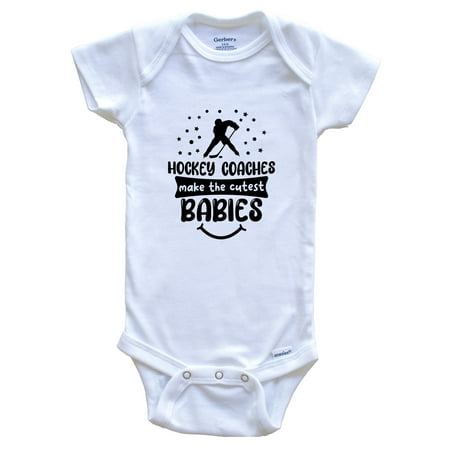 Hockey Coaches Make The Cutest Babies Funny Hockey Coach One Piece Baby Bodysuit
Hockey Coaches Make The Cutest Babies Funny Hockey Coach One Piece Baby Bodysuit