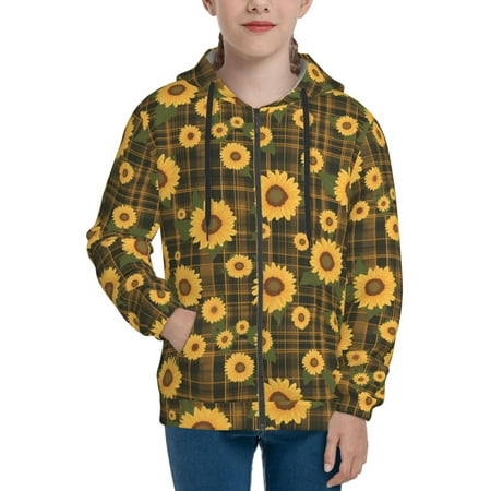 Hoodies for Women Vintage Plaid Sunflower Long Sleeve Sweatshirt Drawstring Zip Up Hoodie with Pockets Teen Girl Clothes
Hoodies for Women Vintage Plaid Sunflower Long Sleeve Sweatshirt Drawstring Zip Up Hoodie with Pockets Teen Girl Clothes