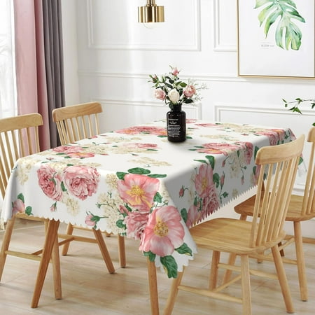 Uorbeay 60x102inches Spring Floral Tablecloth Watercolor Flowers Blossom with Green Leaves Print Rectangle Table Cloth Wrinkle Resistant Waterproof Table Cover for Picnic Party Home Dining Room Decor
Uorbeay 60x102inches Spring Floral Tablecloth Watercolor Flowers Blossom with Green Leaves Print Rectangle Table Cloth Wrinkle Resistant Waterproof Table Cover for Picnic Party Home Dining Room Decor