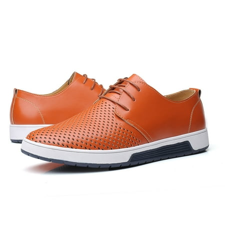 Men‘s Dress Shoes Oxford Sneakers Breathable Flat Shoes For Office Wedding