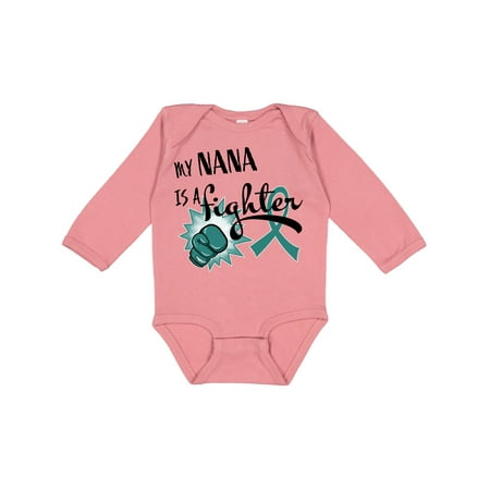 Inktastic Ovarian Cancer Awareness My Nana is a Fighter Gift Baby Boy or Baby Girl Long Sleeve Bodysuit
Inktastic Ovarian Cancer Awareness My Nana is a Fighter Gift Baby Boy or Baby Girl Long Sleeve Bodysuit