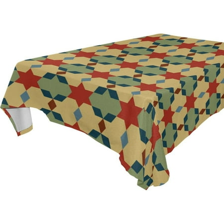 POPCreation Geometry Chromatic Tablecloth 52x70 inches