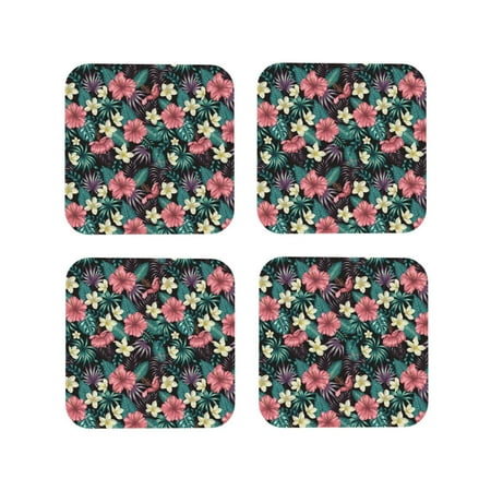 Leather Coasters Set of 4 - Green Tropical Leaves Lightweight Non-Slip Drink Coasters for Desk Anti-Scalding Desk Cup Coasters for Office Table Decor Square
Leather Coasters Set of 4 - Green Tropical Leaves Lightweight Non-Slip Drink Coasters for Desk Anti-Scalding Desk Cup Coasters for Office Table Decor Square
