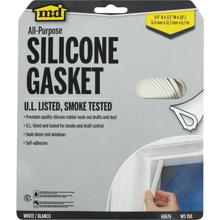 M-D Ultra Smoke Seal White 20 Door Gasket