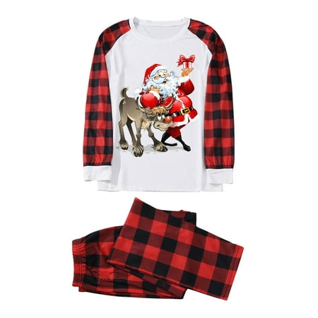 Coopserbil Women Merry Christmas Plaid Set Family Clothes Matching Cute Prints Long Sleeve Plaid Tops Pants Mom Set Pajamas for Family of 4 And Dog Footed Pajamas Family Matching
Coopserbil Women Merry Christmas Plaid Set Family Clothes Matching Cute Prints Long Sleeve Plaid Tops Pants Mom Set Pajamas for Family of 4 And Dog Footed Pajamas Family Matching