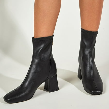 Alueeu Women s Ankle Boots Womens Ladies Wedge Squared Heels Squared Toe Zip Up Solid Boots Shoes
Alueeu Women s Ankle Boots Womens Ladies Wedge Squared Heels Squared Toe Zip Up Solid Boots Shoes