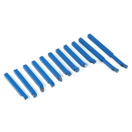 Tebru Lathe Tool 11pcs 8*8mm Lathe Tools Carbide Tipped Weld Milling Cutting Turning Tool Set Turning Tool
Tebru Lathe Tool 11pcs 8*8mm Lathe Tools Carbide Tipped Weld Milling Cutting Turning Tool Set Turning Tool