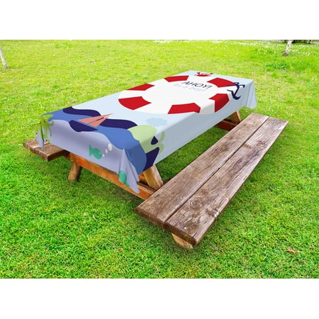 Ahoy Its a Boy Outdoor Tablecloth Announcement Card Inspired Composition Maritime Funny Sea Animals Theme Decorative Washable Fabric Picnic Tablecloth 58 X 104 Inches Multicolor by Ambesonne
Ahoy Its a Boy Outdoor Tablecloth Announcement Card Inspired Composition Maritime Funny Sea Animals Theme Decorative Washable Fabric Picnic Tablecloth 58 X 104 Inches Multicolor by Ambesonne