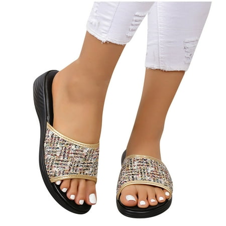 WQJNWEQ Sandals Women Large Beach Slippers Slope Heels Thick Sole Fish Mouth Cool Slippers New Summer Fashion Outwear Slippers
WQJNWEQ Sandals Women Large Beach Slippers Slope Heels Thick Sole Fish Mouth Cool Slippers New Summer Fashion Outwear Slippers