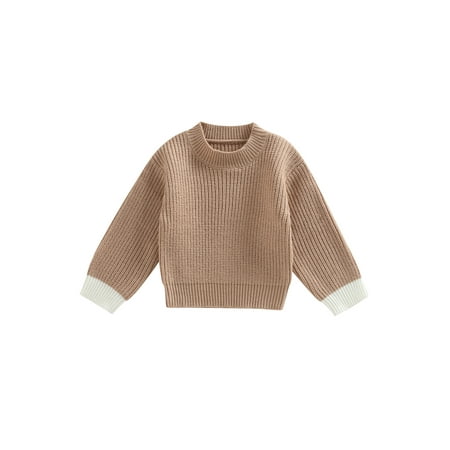 Bagilaanoe Toddler Baby Girl Boy Knitted Sweater Long Sleeve Contrast Color Pullover 6M 12M 18M 24M 3T Kids Warm Jumpers Tops Fall Loose Knitwear
Bagilaanoe Toddler Baby Girl Boy Knitted Sweater Long Sleeve Contrast Color Pullover 6M 12M 18M 24M 3T Kids Warm Jumpers Tops Fall Loose Knitwear