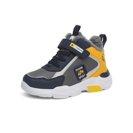GENILU Children Comfort Anti-Slip Athletic Shoes Round Toe Sneakers Jogging Magic Tape Fashion Sneaker Cotton Lining Yellow 3Y
GENILU Children Comfort Anti-Slip Athletic Shoes Round Toe Sneakers Jogging Magic Tape Fashion Sneaker Cotton Lining Yellow 3Y