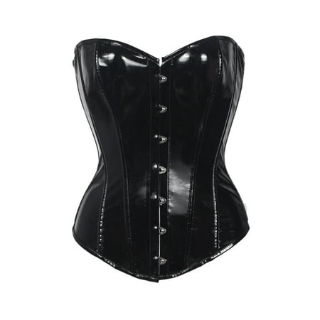 SHCKE Women s PVC Leathe Bustier Corset Top Sexy Lace Up Boned Waist Trainer Cincher
SHCKE Women s PVC Leathe Bustier Corset Top Sexy Lace Up Boned Waist Trainer Cincher