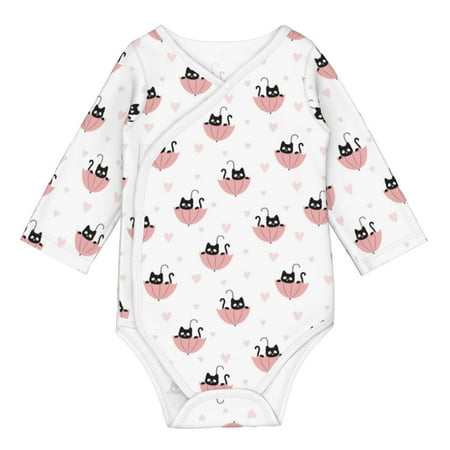 Matuu Umbrella Cat for Baby Long-Sleeve Bodysuit Soft Cotton Comfortable and Breathable Perfect for Newborns and Infants
Matuu Umbrella Cat for Baby Long-Sleeve Bodysuit Soft Cotton Comfortable and Breathable Perfect for Newborns and Infants
