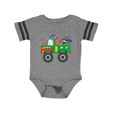 Inktastic 1st Birthday Monster Truck Gift Baby Boy Bodysuit