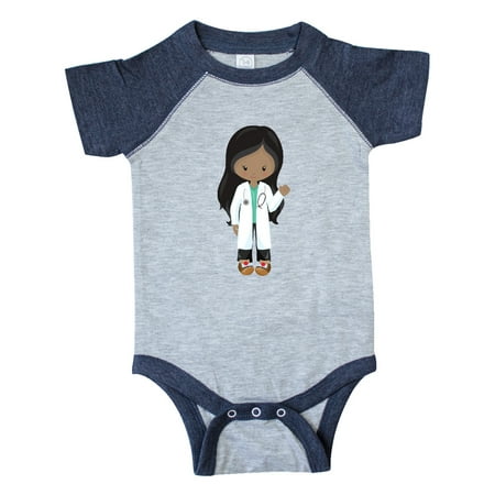 Inktastic African American Girl Girl Doctor Lab Coat Gift Baby Girl Bodysuit