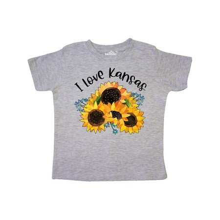 Inktastic I Love Kansas with Sunflowers Gift Toddler Boy or Toddler Girl T-Shirt 
Inktastic I Love Kansas with Sunflowers Gift Toddler Boy or Toddler Girl T-Shirt