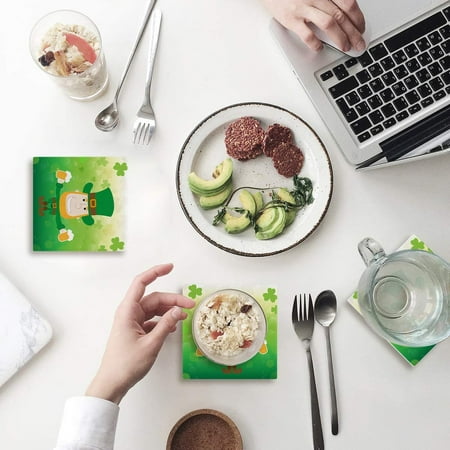 FMSHPON Happy St. Patrick s Day Set of 8 Coaster for Drinks Absorbent Ceramic Stone Coasters Cup Mat with Cork Base for Home Kitchen Room Coffee Table Bar Decor
FMSHPON Happy St. Patrick s Day Set of 8 Coaster for Drinks Absorbent Ceramic Stone Coasters Cup Mat with Cork Base for Home Kitchen Room Coffee Table Bar Decor
