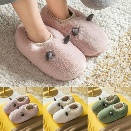 AYYUFE 1 Pair Women Slippers Cartoon Solid Color Plush Thicken Winter Shoes for Home
AYYUFE 1 Pair Women Slippers Cartoon Solid Color Plush Thicken Winter Shoes for Home