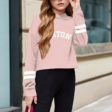WERYOUNG Girls Sweatshirt Girls Kids Casual Loose Active Full Sleeves Hoodies Sweatshirts Hooded Short Pullover Letter Print Striped Teen Crop Tops Girls Tops Toddler Child Simple Dailywear
WERYOUNG Girls Sweatshirt Girls Kids Casual Loose Active Full Sleeves Hoodies Sweatshirts Hooded Short Pullover Letter Print Striped Teen Crop Tops Girls Tops Toddler Child Simple Dailywear