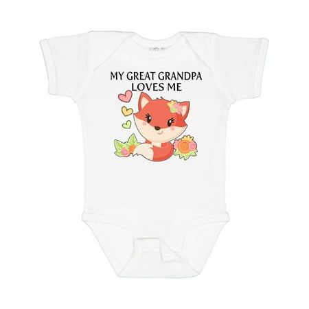 Inktastic My Great Grandpa Loves Me- Little Fox Gift Baby Boy or Baby Girl Bodysuit
Inktastic My Great Grandpa Loves Me- Little Fox Gift Baby Boy or Baby Girl Bodysuit